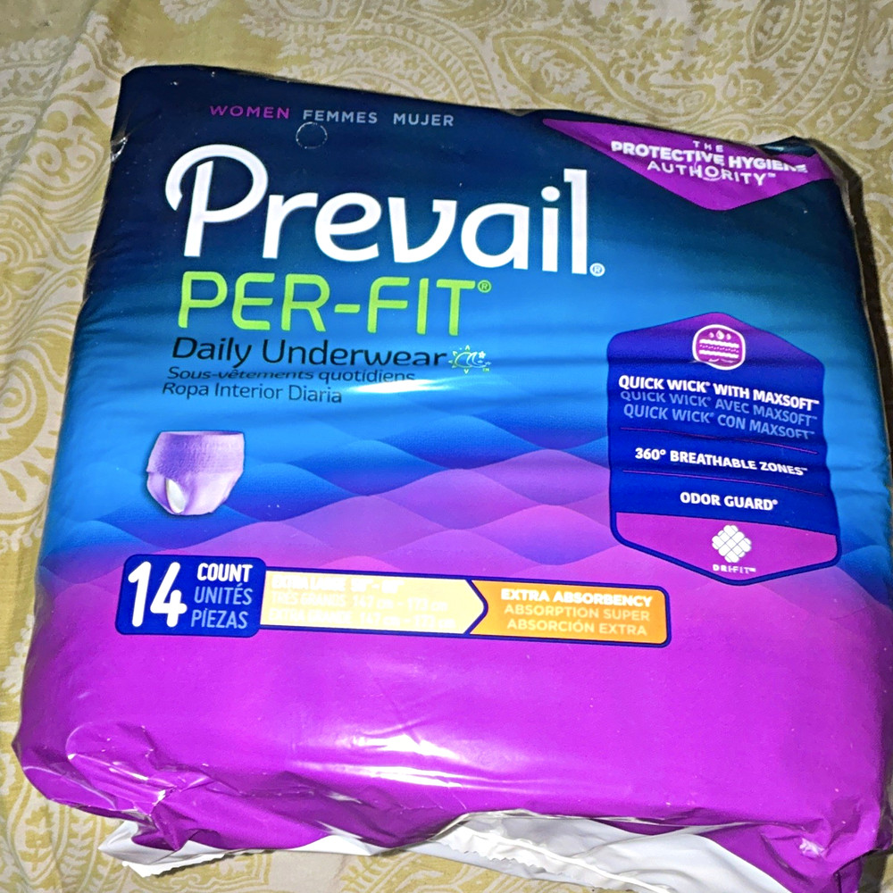 Prevail Per-Fit Daily Underwear Women’s XL Extra Absorbency Incontinence, 14