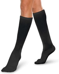 Core-Spun Gradient Compression Support Socks 30-40mmHg (Black) X-Large