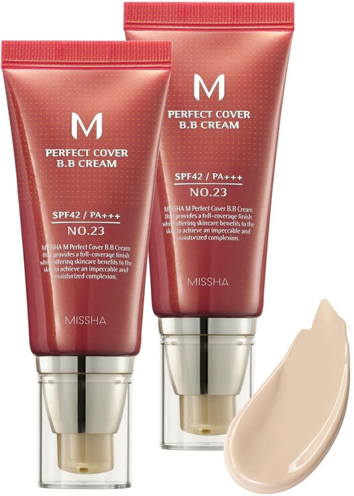 MISSHA M Perfect Cover BB Cream Dual Pack No.23 Natural Beige SPF42 PA+++ 1.69oz