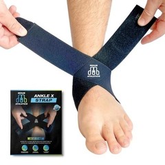 Ankle X Strap for Achilles Tendon and Planter Fasciitis Support, 1 Pack, Ankl…