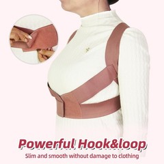 Malloraned Posture Corrector for Women,Invisible Upper Back Brace Small, Pink