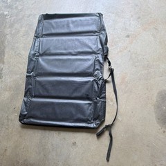 Black 28” x 45 soft shell folding bucket cover