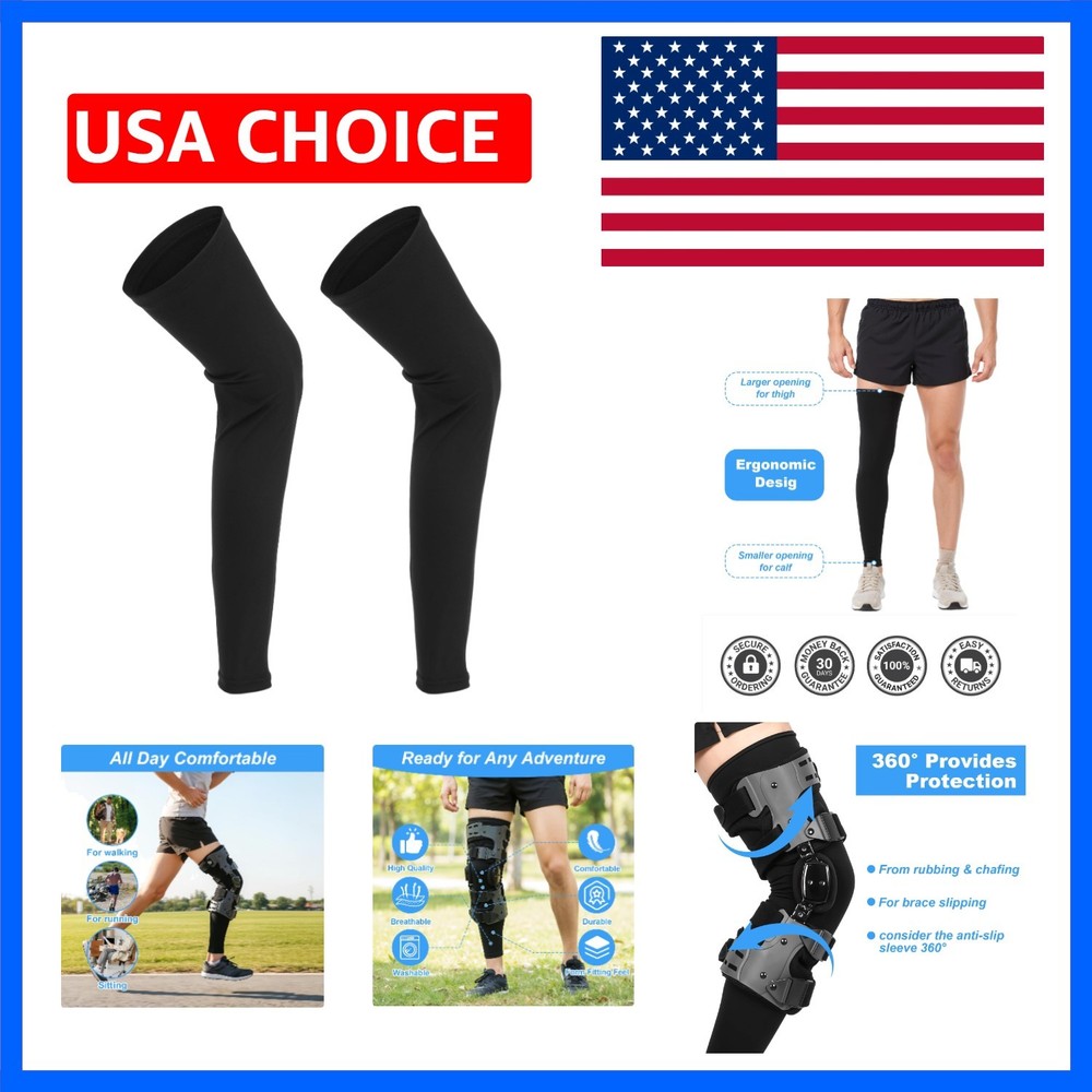 1 Pair Knee Brace Undersleeve Knee Undersleeves for Women & Men Compression B…