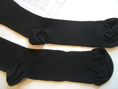 Ames Walker Style 111 Over-the-Calf Cotton Compression Socks 20-30mmHG Size LG