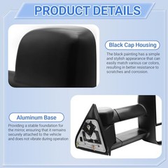 Towing Mirrors Compatible with 1988-1998 Chevy/GMC C1500 K1500 1988-2000