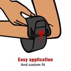 ACE-229032 Tennis Elbow Support, One Size Fits Most, Black, 1 Count (Pack of 1)