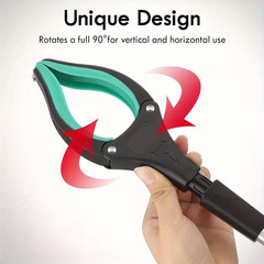 Foldable Reacher Grabber Tool 32″ Rotating Claw & Magnet Trash Picker Heavy Duty