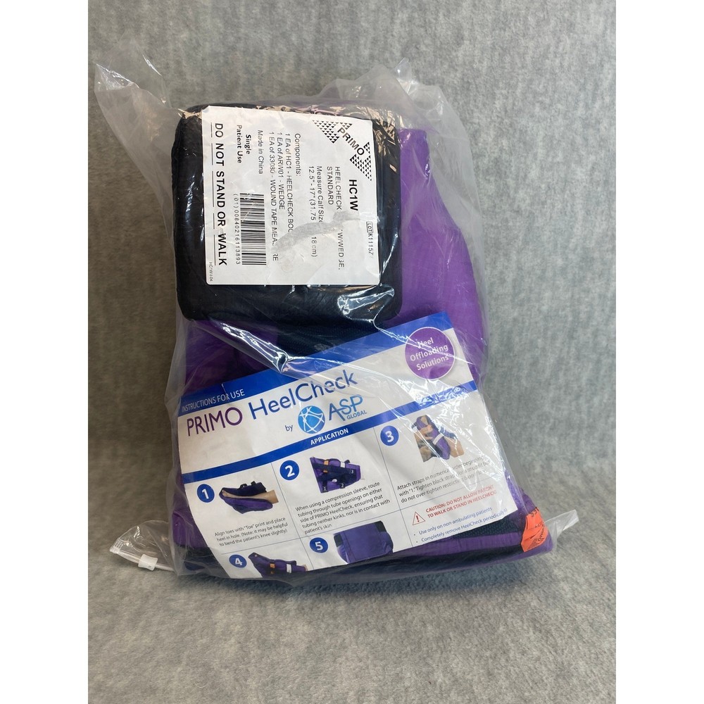 Primo HeelCheck by ASP Global Foot Heel Offloading Boot Purple Standard HC1W
