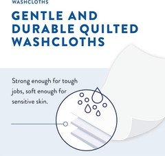 Prevail Adult Washcloths Softpack, 12″ x 8″, 48 Count – Pack of 6