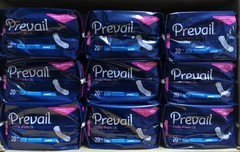 Prevail Daily Pads Moderate Absorbency 20 Pack (Lot Of 9) 180 Total Daily Pads