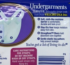 VTG Depends Undergarments Extra Absorbency Easy Fit 1996 Adult Diapers 2 Pack
