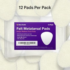 Comfortable 1/4” Thick Metatarsal Pads – Pain Relief for Men & Women, 12-Pack