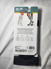 Therafirm Core-Spun Gradient Compression Socks, Knee High, 20-30mmhg, Medium