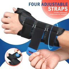 Carpal Tunnel Wrist Brace Night Small/Medium(Pack of 1) Right Hand-Black Blue