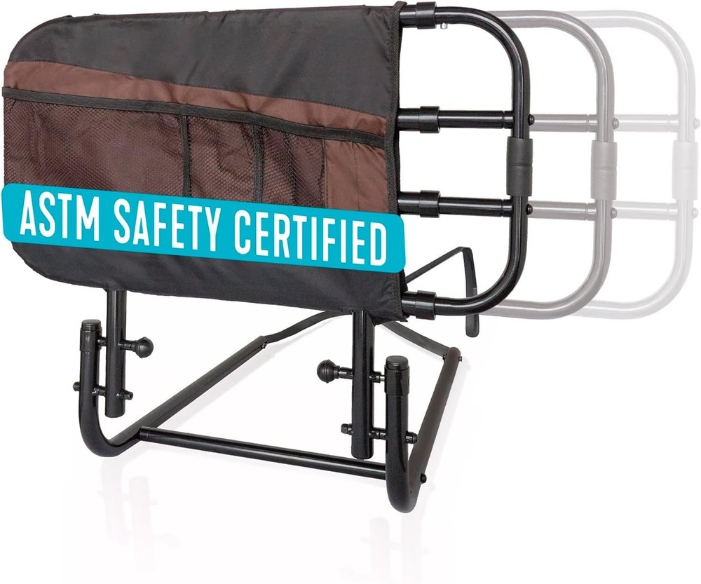 Stander EZ Adjust Bed Rail, Adjustable Senior Bedrail and Safety Assist Railing