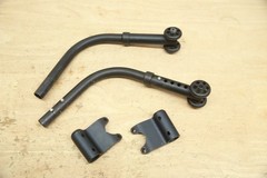 PAIR ANTI-TIP Wheels Arms Brackets for Quickie Iris Tilt-In-Space Wheelchairs
