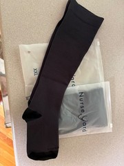 2 Nurse Yard black compression socks xxl
