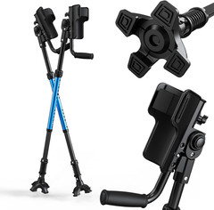 Forearm Crutches for Adults, 3-Angle Adjustable Arm Crutches for Walking, Ergono