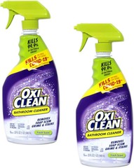 OxiClean Shower, Tub & Tile Cleaner 32 Oz Pack of 2 – Powerful Bathroom Cleaning