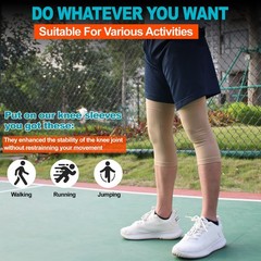 Knee Compression Sleeves, 1 Pair, Can Be Worn Under Pants, 20-30mmHg Strong S…