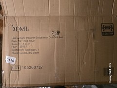 DMI Sliding Transfer Bench Shower Chair with Cut-Out Seat. #81#
