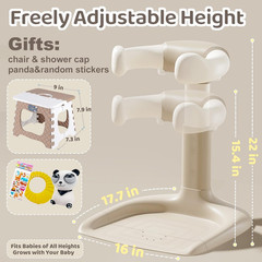 Baby Shower Stand with Support,2-In-1 Sitting & Standing Baby Bath Stand