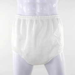 Adult Absorbent Terry Lined Pull-On Plastic Pants 1 Inch Waist Band 6 Mil