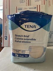TENA STRETCH PLUS INCONTINENCE BRIEF SIZE L/XL BREATHABLE 67603 28 COUNT