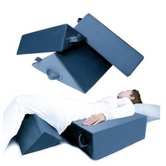 Positioning Wedge Pillow Set, 3-Piece Bed Wedge and Body Positioner for Grey
