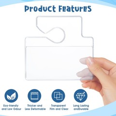 Trinkrittey 5 Pcs Horizontal Clear Parking Permit Holder Parking Pass Holder …