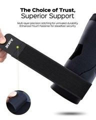Elbow Compression Sleeve Brace Tendonitis Tennis Golfer Support Black L 2 Pack