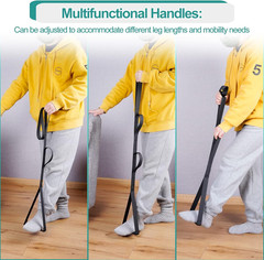42 Inch Long Leg Lifter,Leg Strap with Large Foot Loop,Leg Lifter after Hip