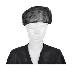 Disposable Black Bouffant Cap 24inch 100 Pack, Hair Net