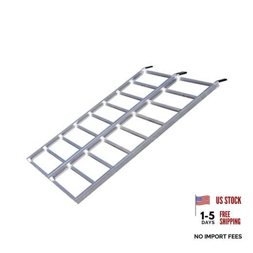 70-inch Bi-Fold Aluminum Truck, UTV/ATV Loading Ramp 70-Inch, 1250lb. Capacity
