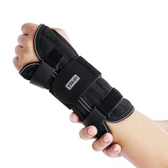 YAHA Wrist Brace S/M Black Left Hand Tunnel Wrist Splint Night Support NEW
