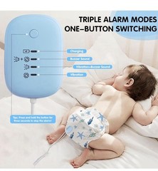 Wireless Bedwetting Alarm for Boys and Girls, USB Rechargeable, 3 Working Modes
