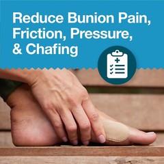 ZenToes Premium Bunion Pads for Sensitive Skin Soft Center Cushion Protection