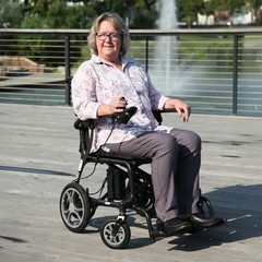 Journey Air Elite Electric Power Chair, Lightweight Foldable Powered Wheelchair