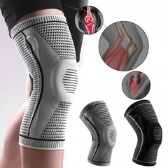 1 Pair Compression Knee Support Brace Patella Joint Pain Arthritis Relief Sleeve