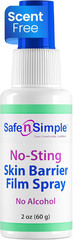 Skin Barrier Spray No-Sting – 2Oz Bottle – Alcohol-Free Skin Prep Spray, Odor-Fr