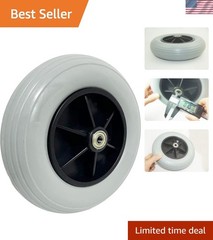 8″ x 2″ 200×50 Caster Solid Rubber Front Rear Caster Tires Wheels Assembly fo…