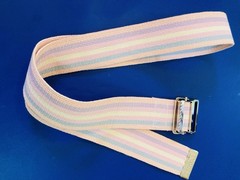 POSEY Womens PhysTherapy PinkStripeBelt 52in L x 2inW Gait,Walking,Transfer NEW