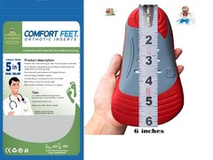 Dr. A-Z Kids 3/4 Custom Feet Orthotic Gel Insole Shoe Inserts (Pair) 7 inches