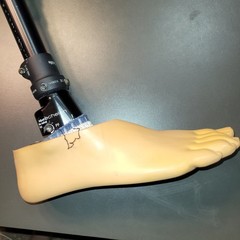 TRULIFE Below Knee Right Prosthetic Leg AAA225 AAA210 Carbon Cup + 28W Foot