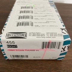 Hely & Weber Tiny Titan Thumb 455TINY-RT Pediatric Right Size XS 4”-6” Wrist