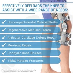 Game Changer Unloader Right Knee Brace – Lightweight, Low Profile OA Knee Brace
