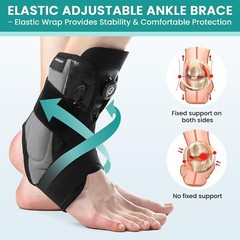 Foot Drop Ankle Brace Metal Support Splint Orthotics Fracture Sprain Injury Pain