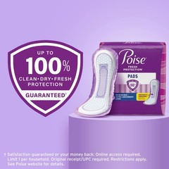 Poise Incontinence Pads for Women, 7 Drop Ultra Absorbency Long Length, 39 Count