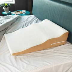 Avana Contoured Bed Wedge Support Pillow with Cooling Gel-Infused Memory Foam
