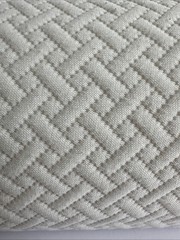 White Memory Foam Half Moon Bolster Pillow, Removable Cover, Hidden Zipper 21” L
